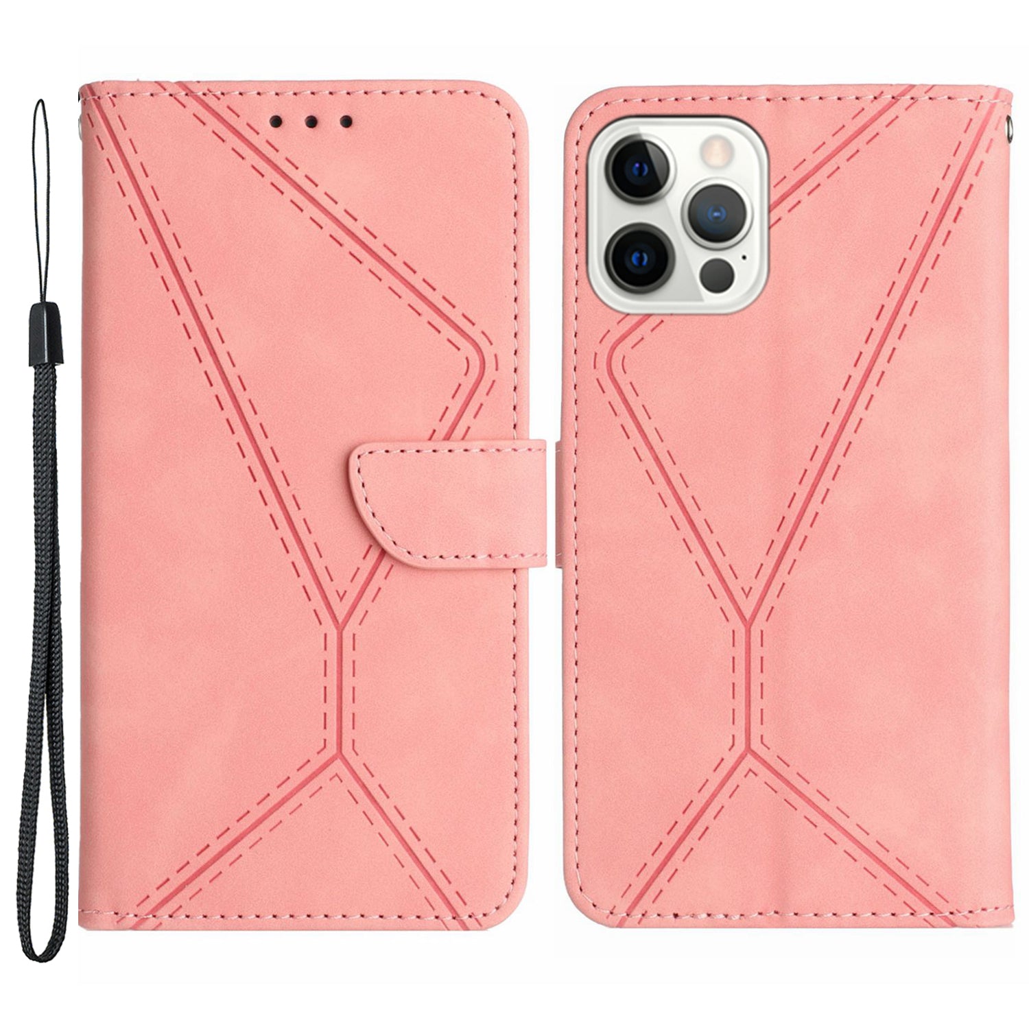 HT05 Phone Flip Case for iPhone 12 Pro Max 6.7 inch Magnetic Clasp Skin-touch PU Leather Cover Wallet Shell HT05 Phone Flip Case for iPhone 12 Pro Max 6.7 inch Magnetic Clasp Skin-touch PU Leather Cover Wallet Shell